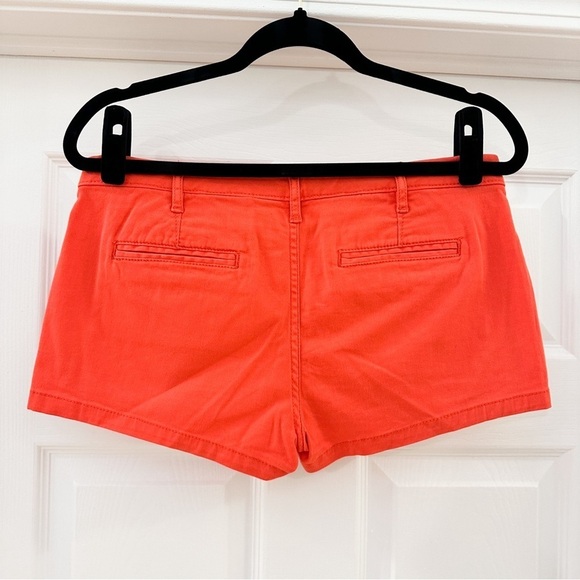 Express Chino Shorts Orange sz 2 - Picture 2 of 4